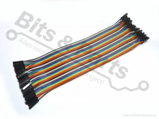 Breadboard jumper kabeltjes Dupont 20cm SET F/F, M/F, M/M 